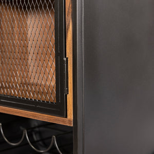 Mescalero Bar Cabinet in Iron and Mango Wood