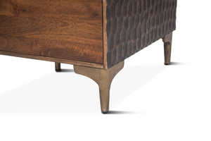 Vallarta Office Desk in Mango Wood with Two Tone Finish