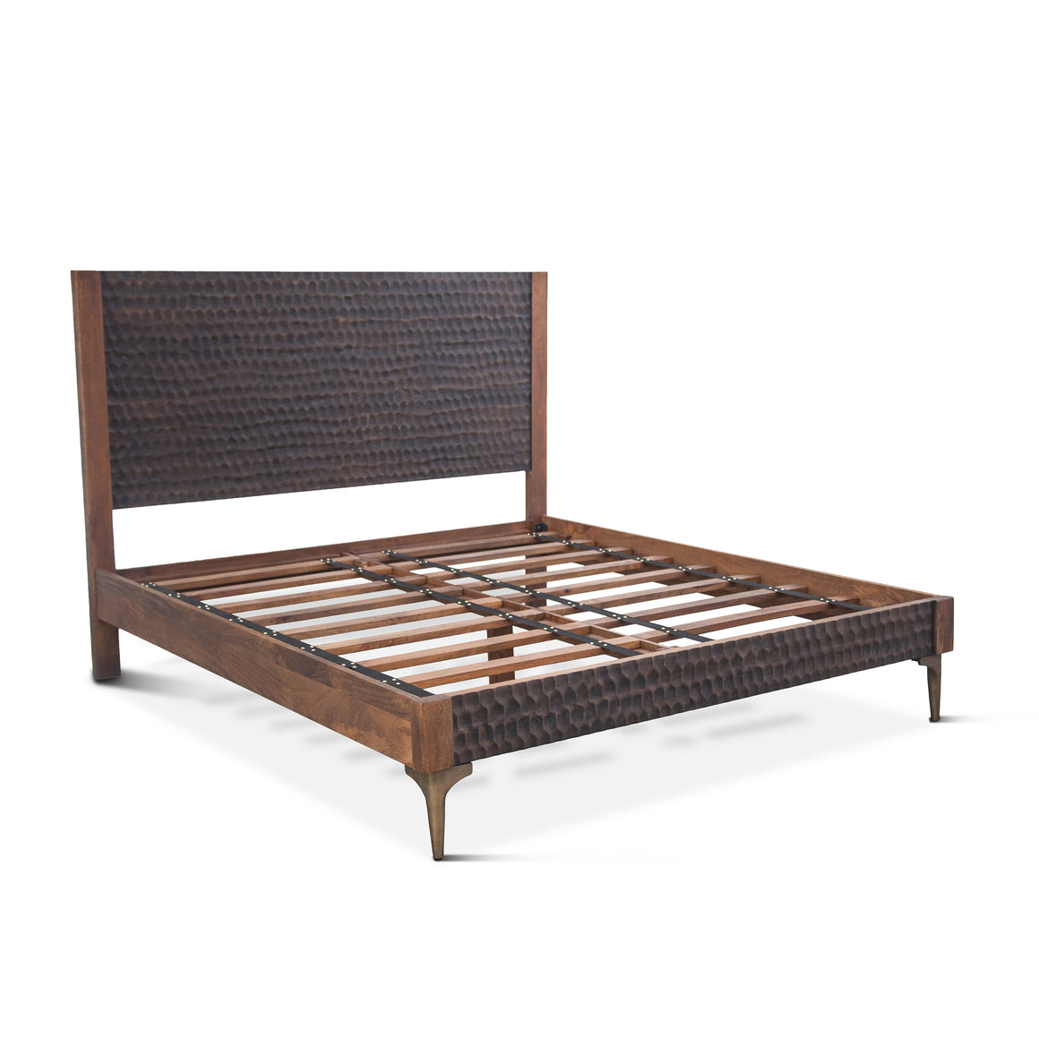 Vallarta King Bed in Mango Wood with Two Tone Finish