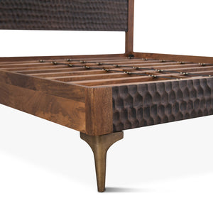 Vallarta King Bed in Mango Wood with Two Tone Finish