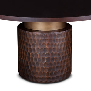 Vallarta 60" Round Dining Table in Mango Wood with Two Tone Finish