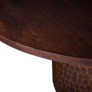 Vallarta 60" Round Dining Table in Mango Wood with Two Tone Finish