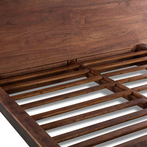 Palermo King Bed in Acacia with Raw Walnut Finish