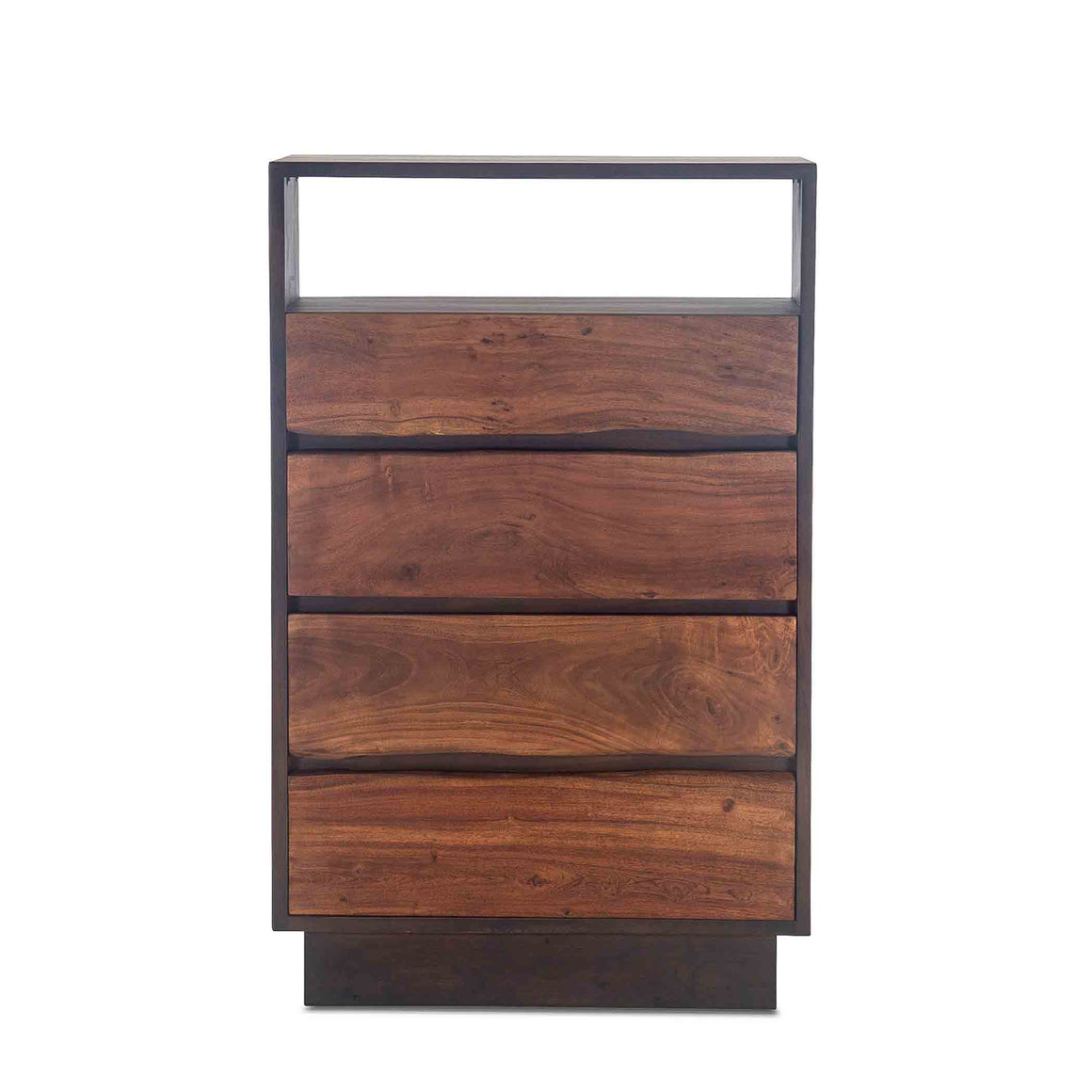 Palermo Tall Chest in Acacia with Raw Walnut Finish
