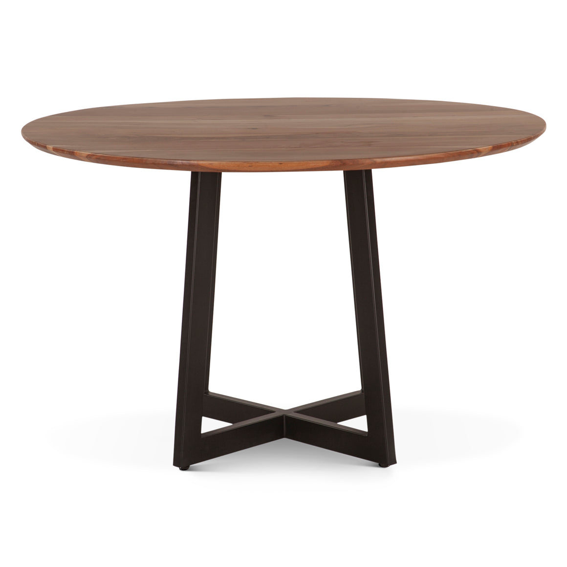 Sorrento 48" Round Dining Table in Smoked Acacia