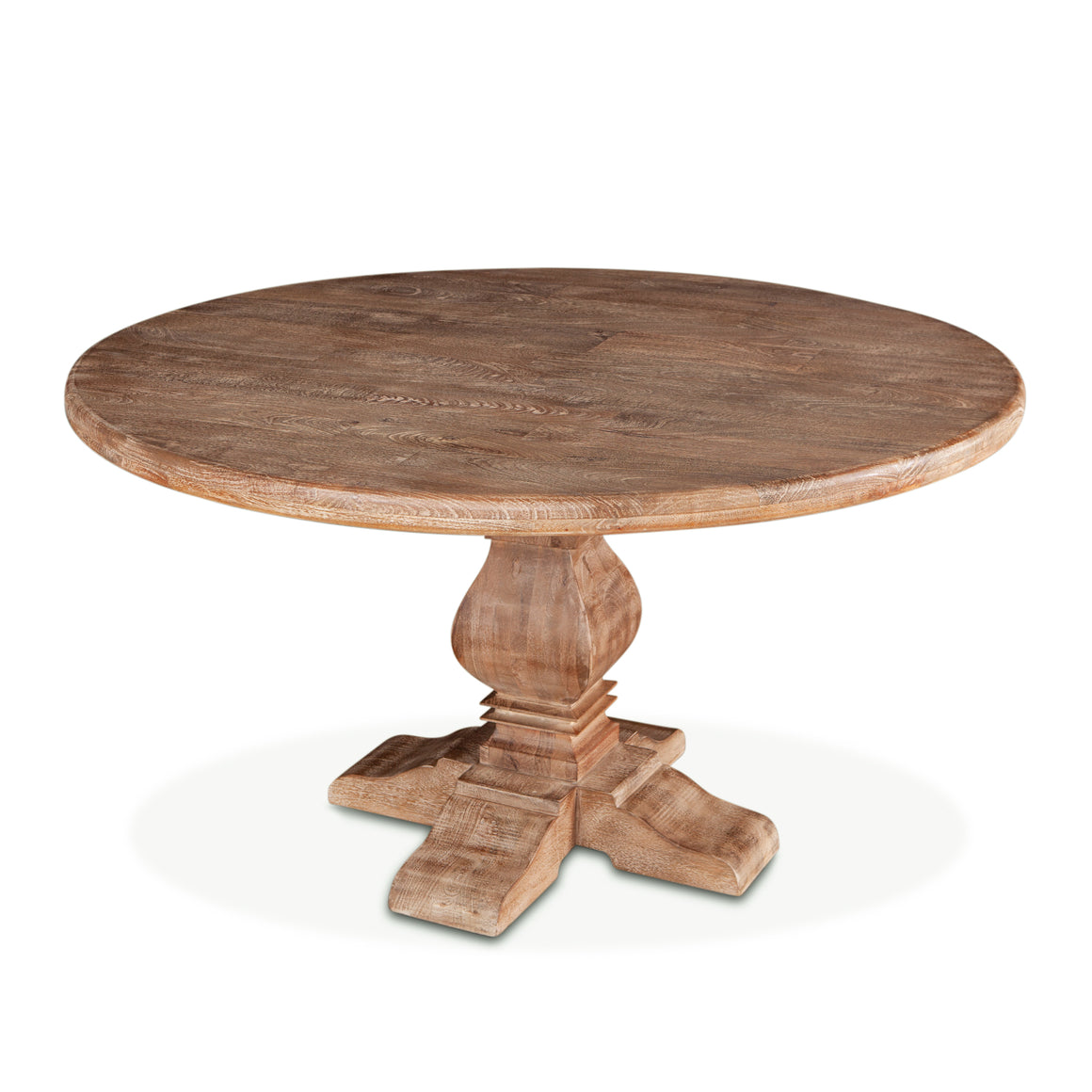 Pengrove 48" Round Dining Table in Antique Oak Finish