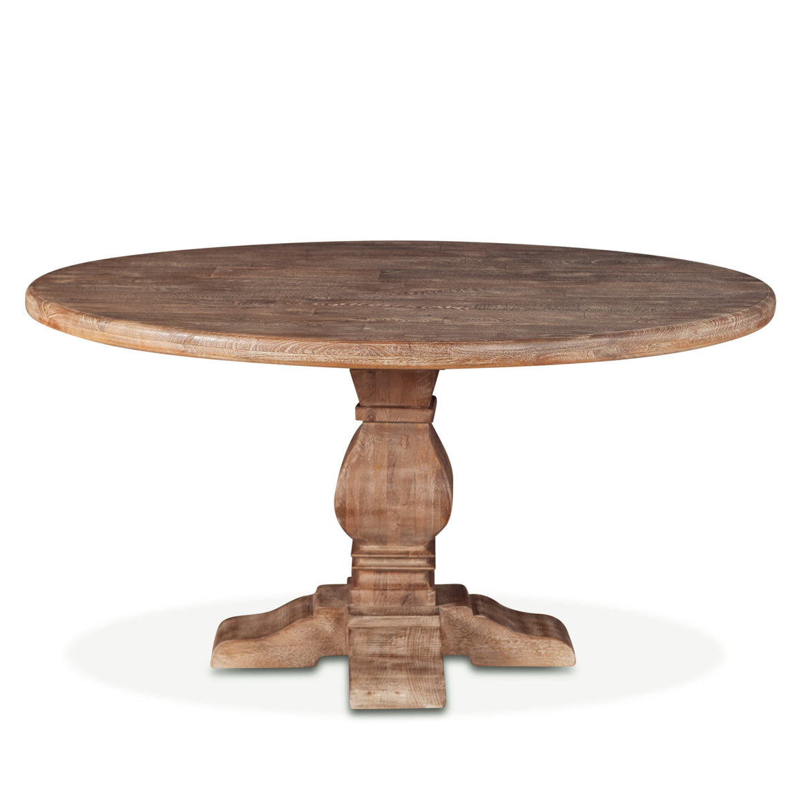 Pengrove 54" Round Dining Table in Antique Oak Finish