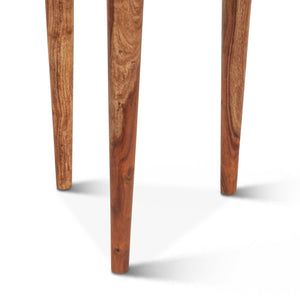 Arrey 23" Side Table in Indian Rosewood with Natural Finish