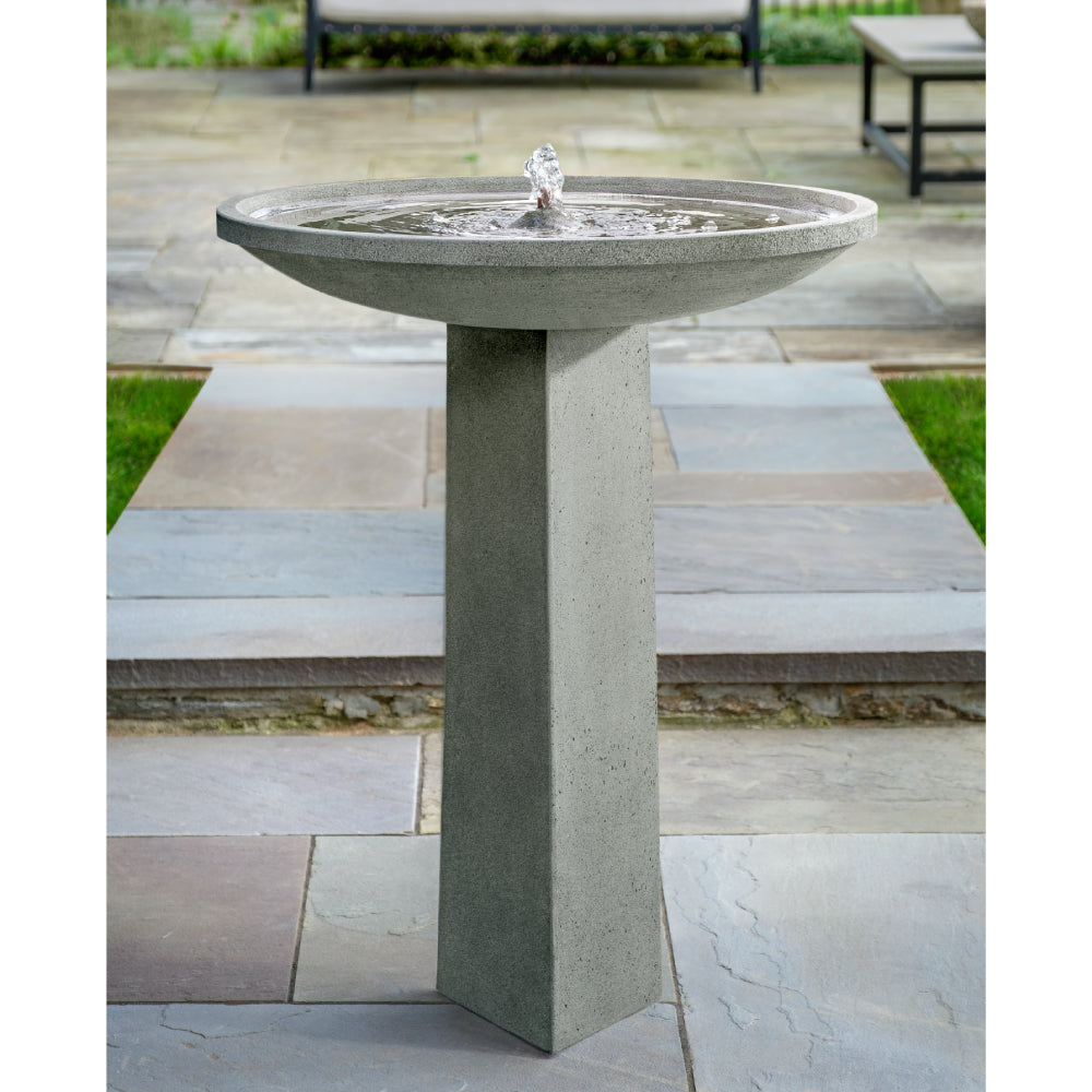 Spire Stone Pedestal Fountain - Alpine Stone Patina