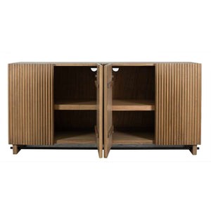 Uttermost Kellem Natural Wood 4 Door Cabinet