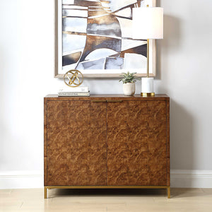 Uttermost Jethro Burl 2 Door Cabinet