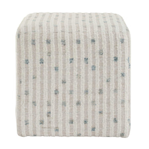 Uttermost Joie White Chenille Ottoman