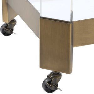 Uttermost Giselle Bronze Bar Cart