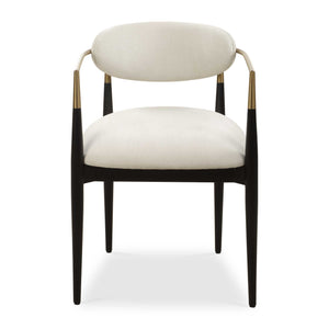 Uttermost Moxie White Dining Arm Chair
