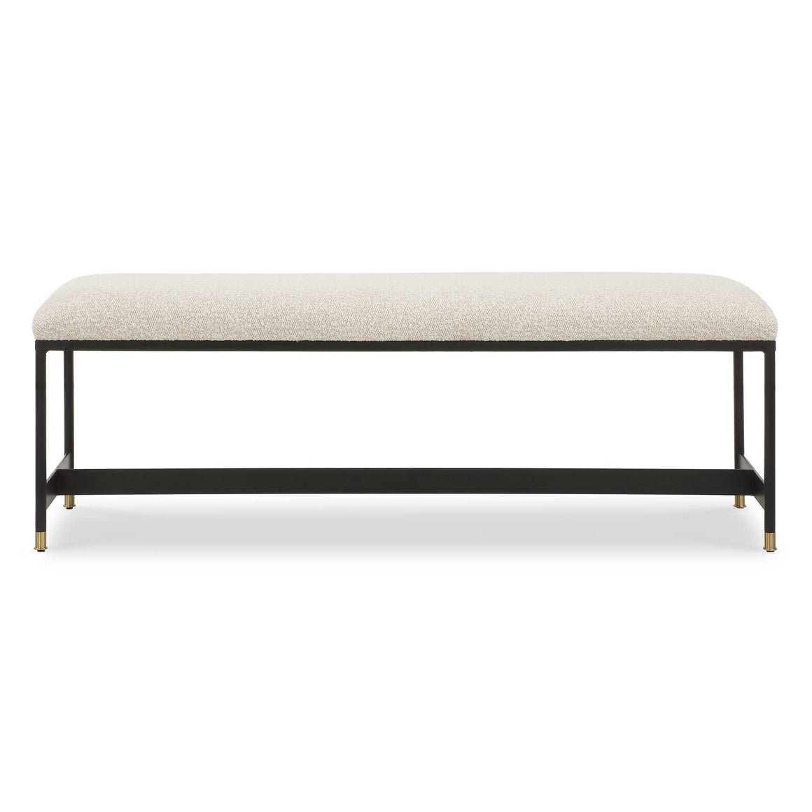 Uttermost Halston Upholstered White Bench