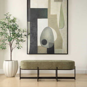 Uttermost Merino Moss Fabric Bench