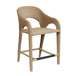 Uttermost Kavali Outdoor Wicker Counter Stool