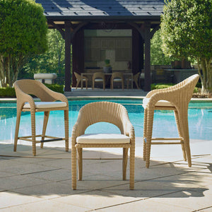 Uttermost Kavali Outdoor Wicker Counter Stool