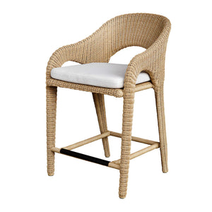 Uttermost Kavali Outdoor Wicker Counter Stool