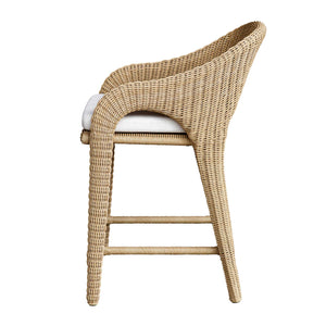Uttermost Kavali Outdoor Wicker Counter Stool