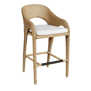 Uttermost Kavali Outdoor Wicker Barstool