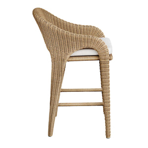 Uttermost Kavali Outdoor Wicker Barstool