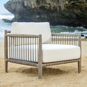 Uttermost Borneo White Outdoor Lounge Chair