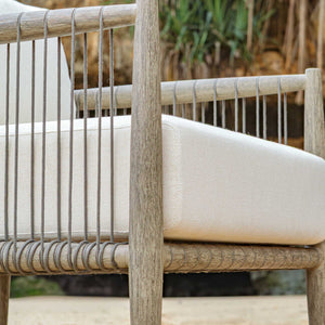 Uttermost Borneo White Outdoor Lounge Chair