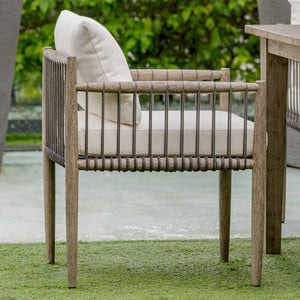 Uttermost Borneo White Outdoor Dining Chair