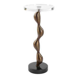 Uttermost Remolino Bronze Drink Table