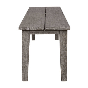 Uttermost Forsyth Dark Gray Outdoor Bench