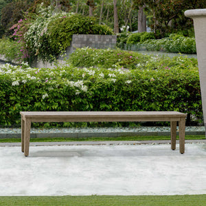 Uttermost Forsyth Dark Gray Outdoor Bench