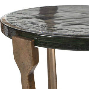 Uttermost Bohdi Outdoor Brass Accent Table