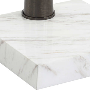 Uttermost Pelton Marble Glass Drink Table
