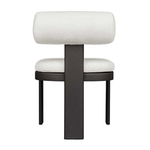 Uttermost Bolster Back White Outdoor Dining Chair