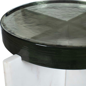 Uttermost Olina Marble Outdoor Accent Table