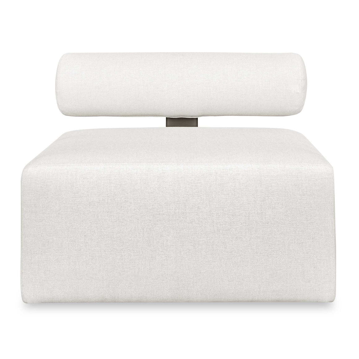 Uttermost Bolster Back White Armless Outdoor Sofa