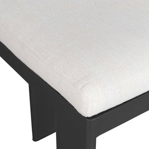 Uttermost Bolster Back White Outdoor Counter Stool
