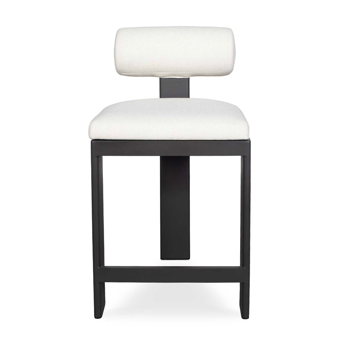 Uttermost Bolster Back White Outdoor Counter Stool