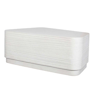 Uttermost Saltwater White Concrete Coffee Table