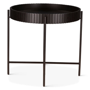 Halden Nesting Tray Tables in Matte Black