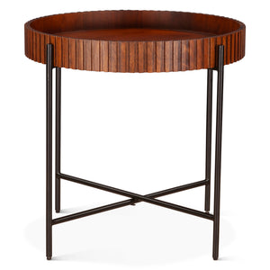 Halden Nesting Tray Tables in Pecan Brown