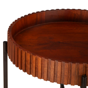 Halden Nesting Tray Tables in Pecan Brown