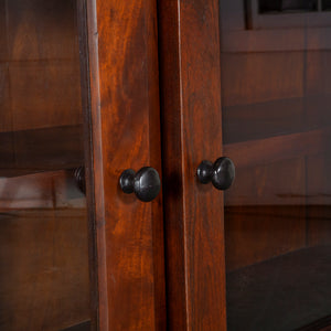 Sterling 58" Glass Cabinet in Dark Walnut