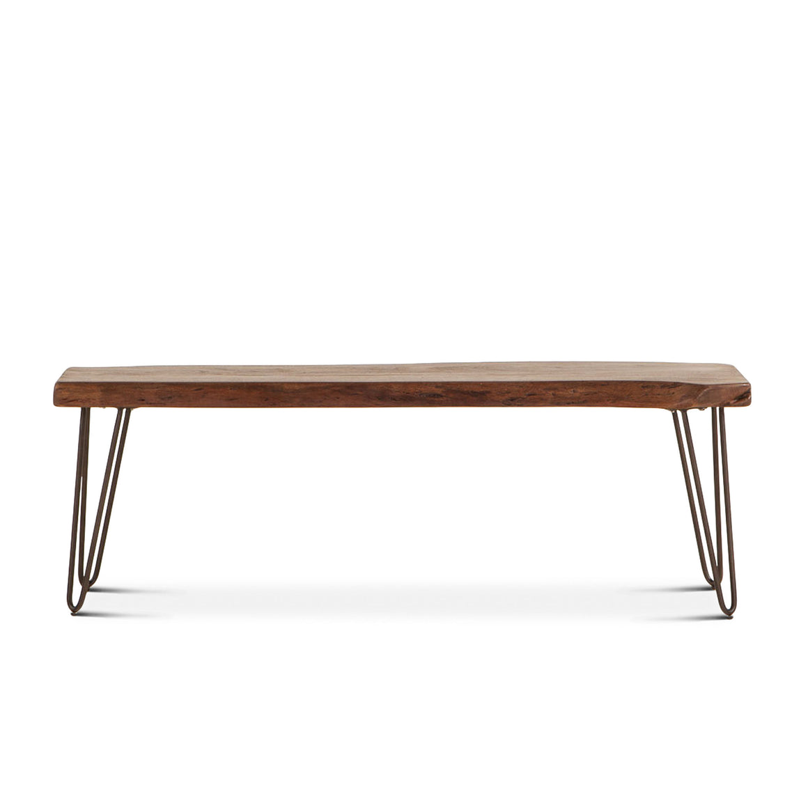 Grandby 54" Bench in Acacia with Walnut Finish