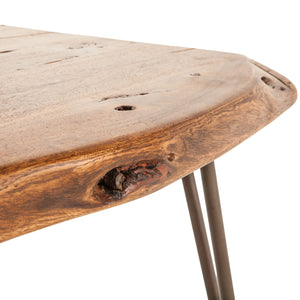Grandby 54" Coffee Table in Acacia with Walnut Finish