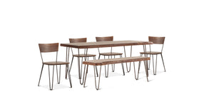 Grandby 68" Dining Table Acacia with Walnut Finish