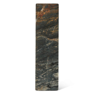 Caldera Console Table with Lava Marble and Dark Oak Base