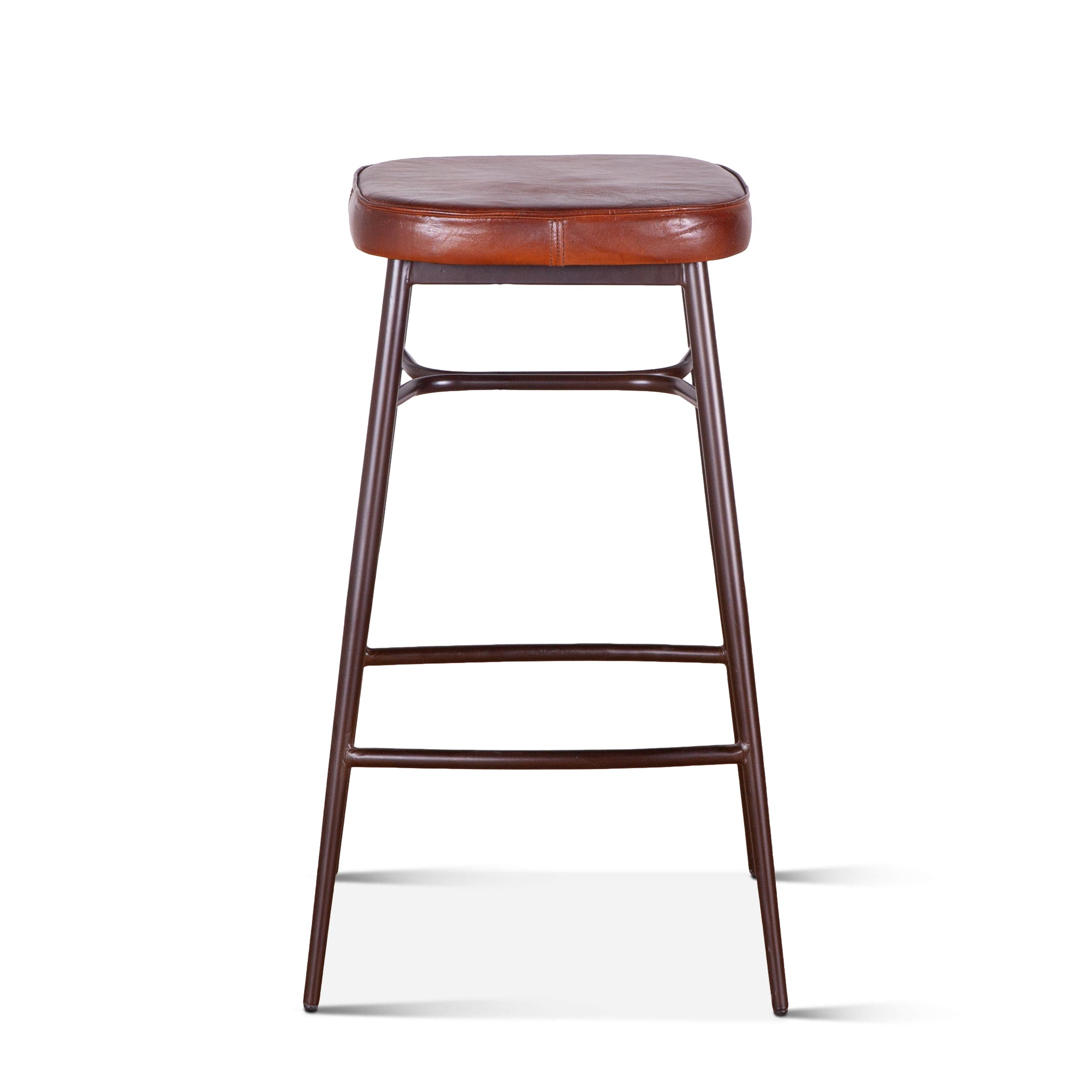 Hudson Leather Bar Stool