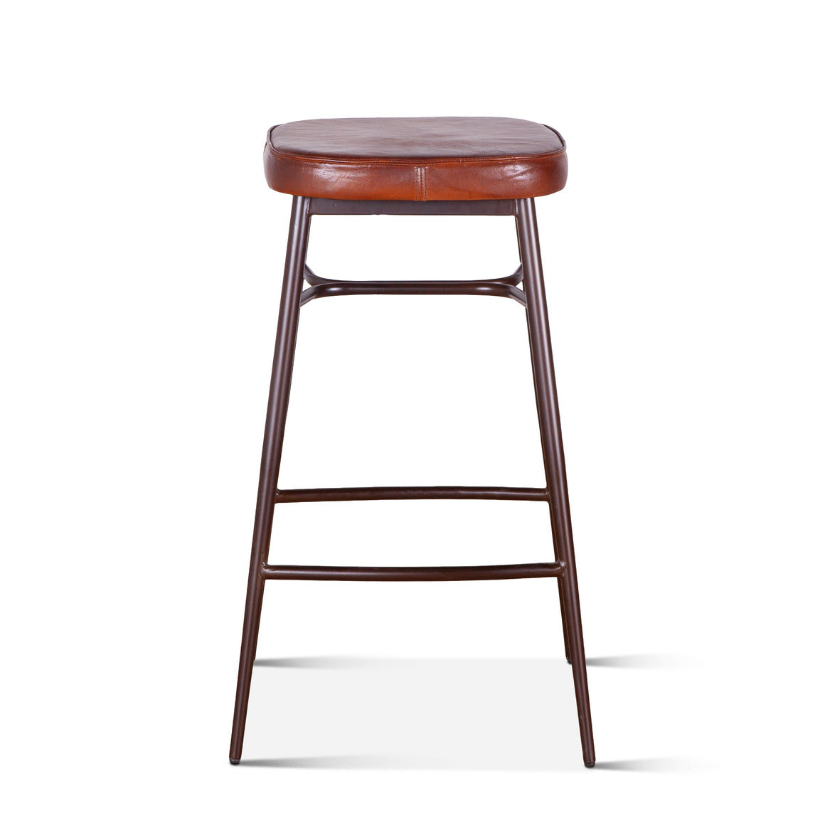 Hudson Leather Bar Stool